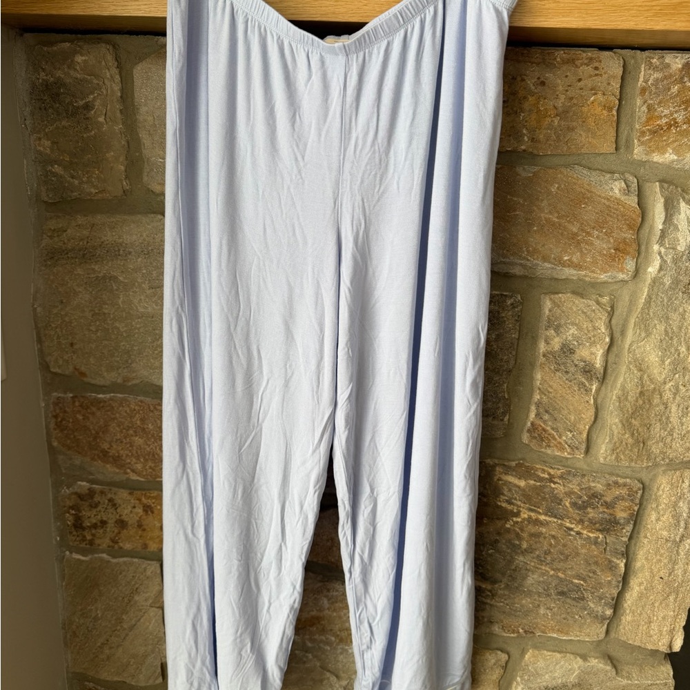 Eberjey Gisele TENCEL™ Modal Cropped PJ pants size XL soft blue - Picture 6 of 8